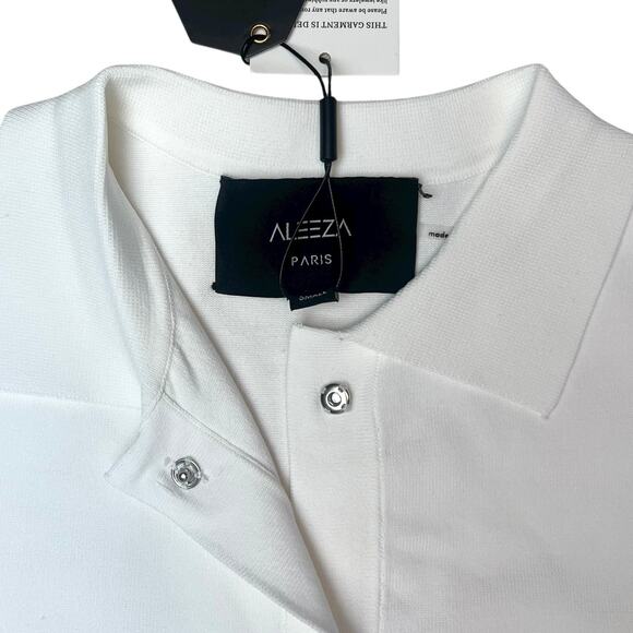 NWT Aleeza Paris Barbara Gold Hardware Knit Cardigan Sweater Top Size Small - Picture 4 of 11